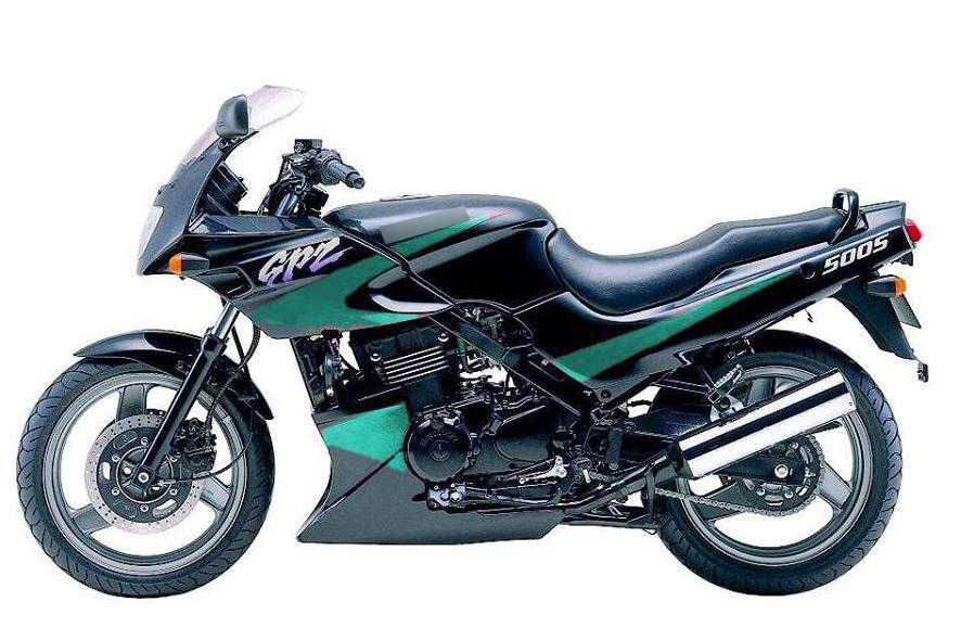 Стикери Kawasaki GPZ 500/1100 1995г.-2001г. лепенки кавазаки гпз 500r