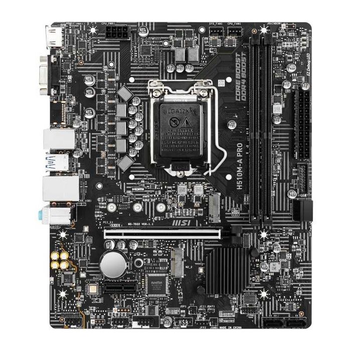 Placa de baza MSI H510M-A PRO, socket 1200