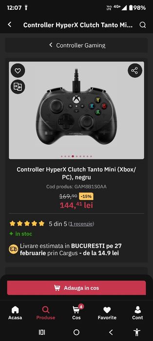 Maneta HyperX Tanto Mini (Xbox/Pc/Android)