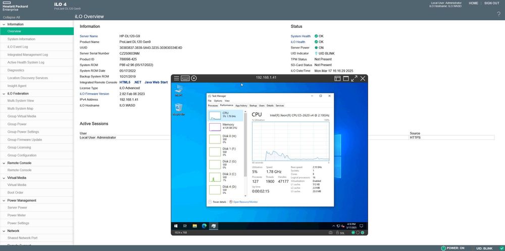 Server Xeon 8 Cores, 10x SATA, 3x NVMe, 2x GigabitLAN, iKVM