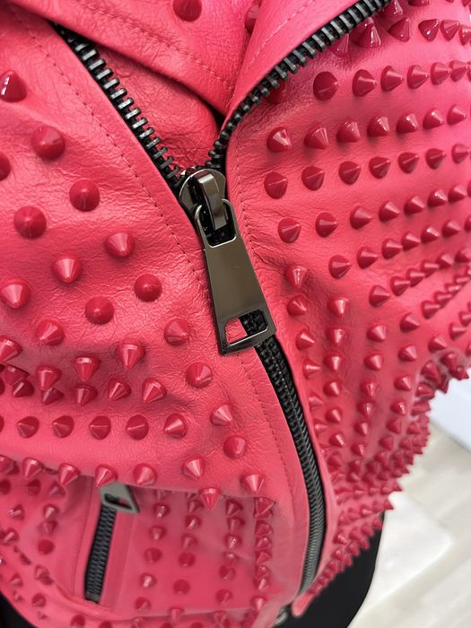 Geaca Biker din piele naturala si tinte marime s/m