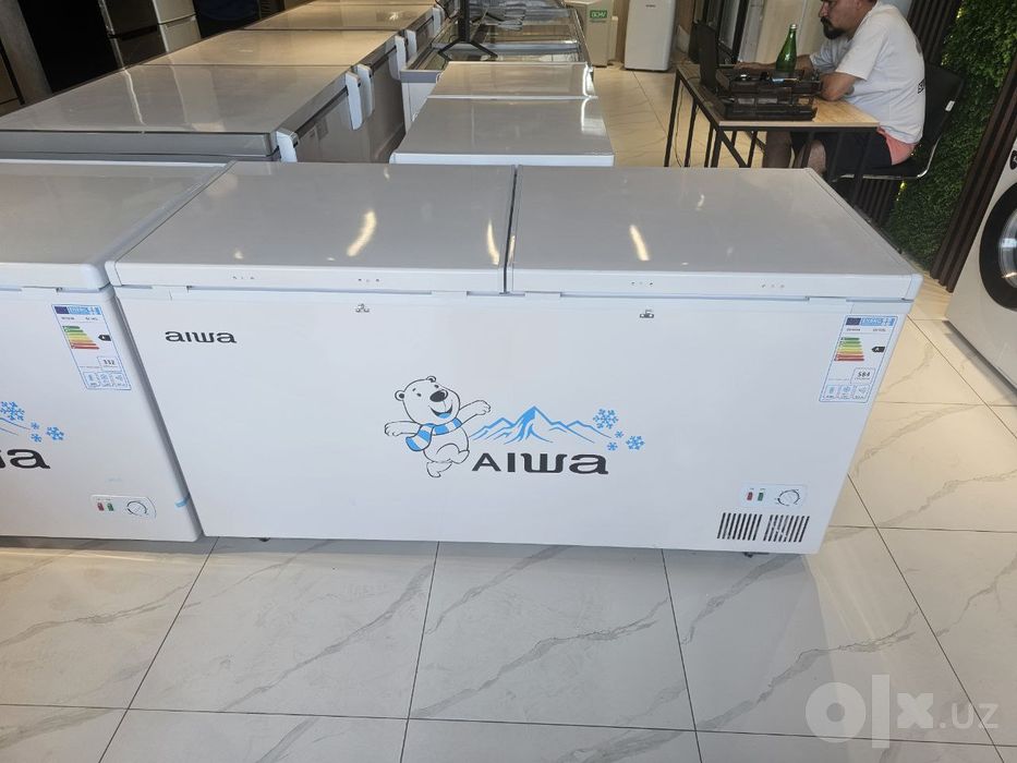 Морозильный ларь AIWA Inverter (518 л) — Огромный Объем, Две Двери и С