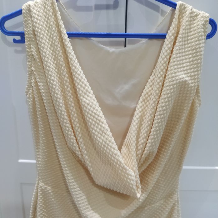 Дамска бежова рокля MEGZ, S-M размер