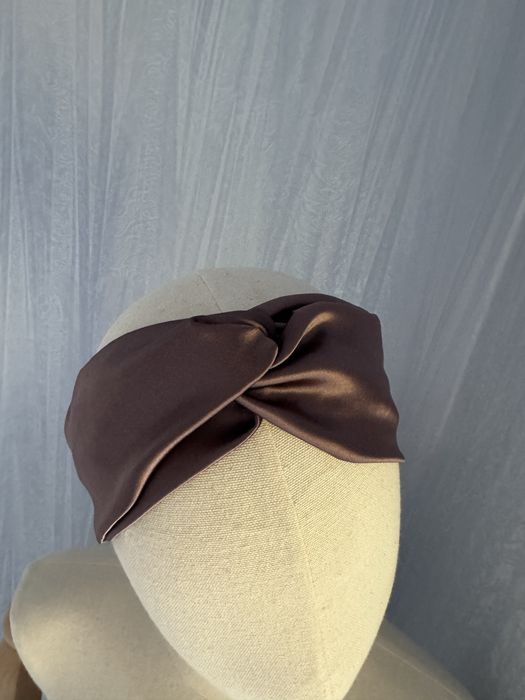 Копринена диадема.  Лента за глава от 100% естествена коприна