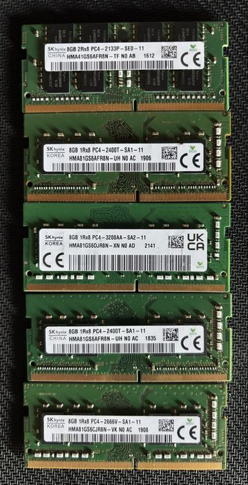 8GB DDR4 RAM памети