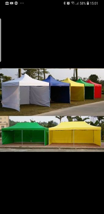 Cort pavilion pliabil 3×3 albastru Sigilat! NOU husa ptr pavilion !!!