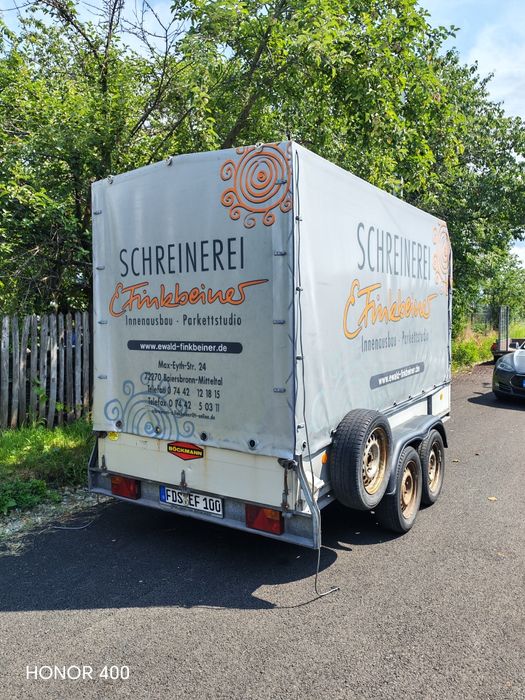 Remorcă Tandem  2t  cu Prelată -  Germania