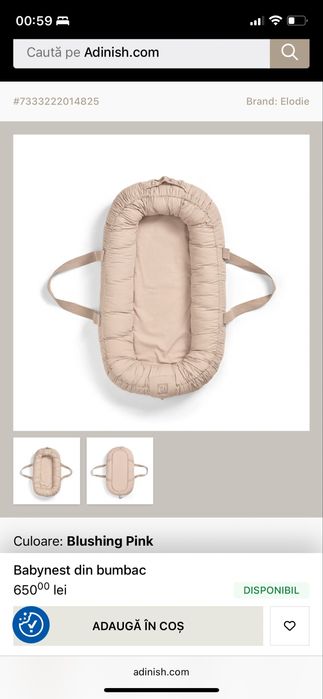 Babynest “Elodie” de la Adinish
