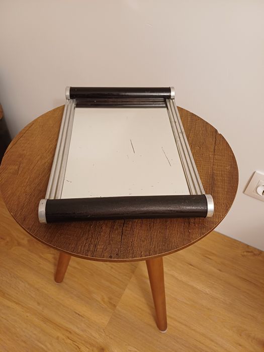 Accesoriu decorațiune vintage colectie sticla lemn Franța 1930