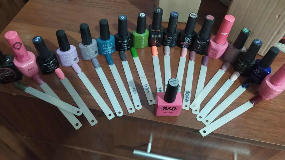 Гель-лаки +матовый топ