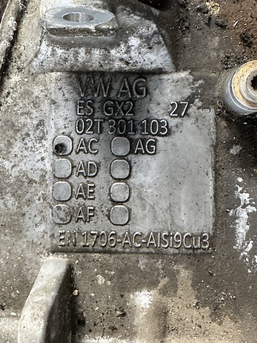 02T301103AC , GX2 ръчна кутия за Поло 6R, Ибиза след 2009 1.2 бензин!