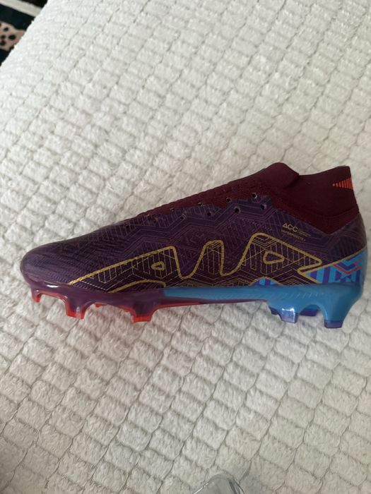 Ghete fotbal Nike Mercurial FG mov/auriu