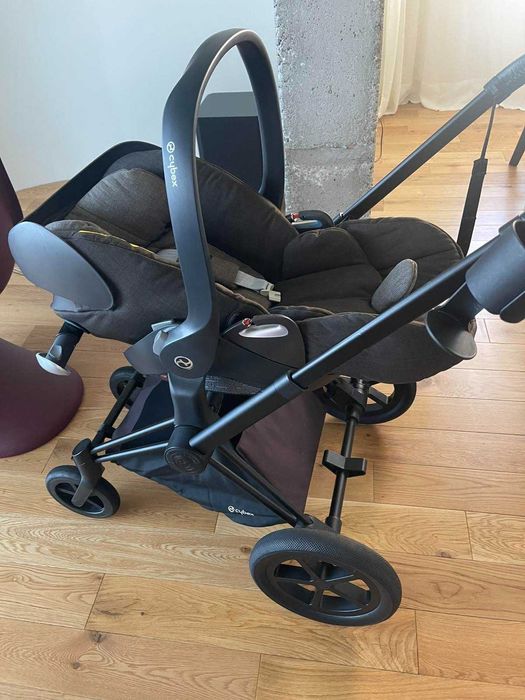 Детска количка Cybex Priam и столче Cybex Platinum Cloud Q + аксесоари