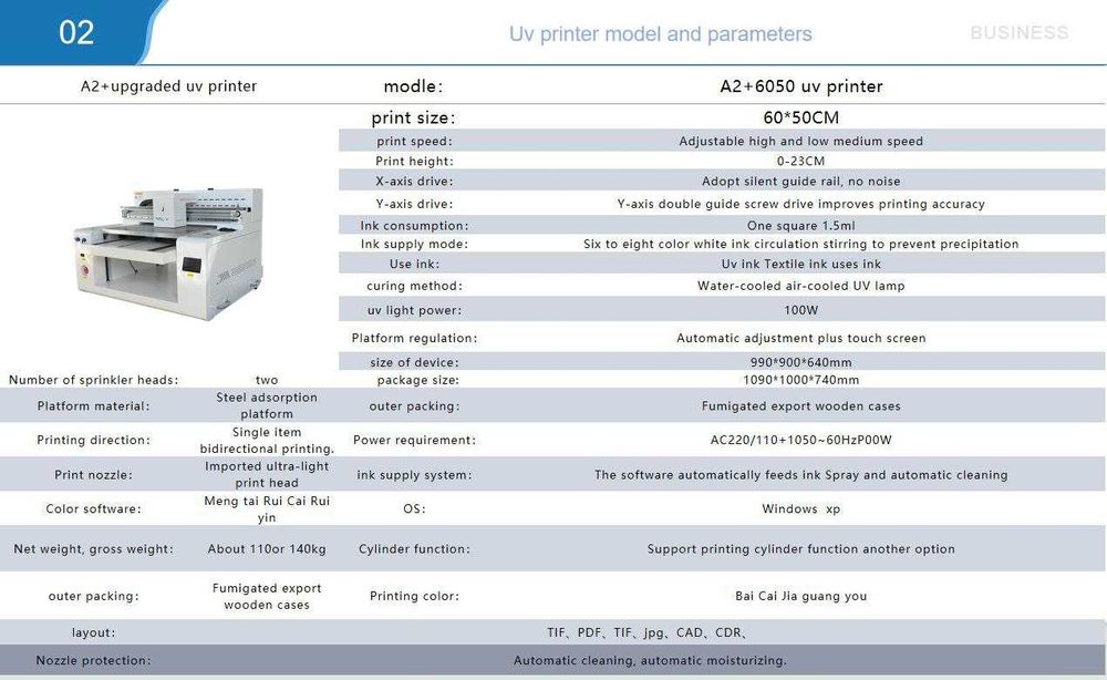 UV 60-50 flatbed printer
6xil rang