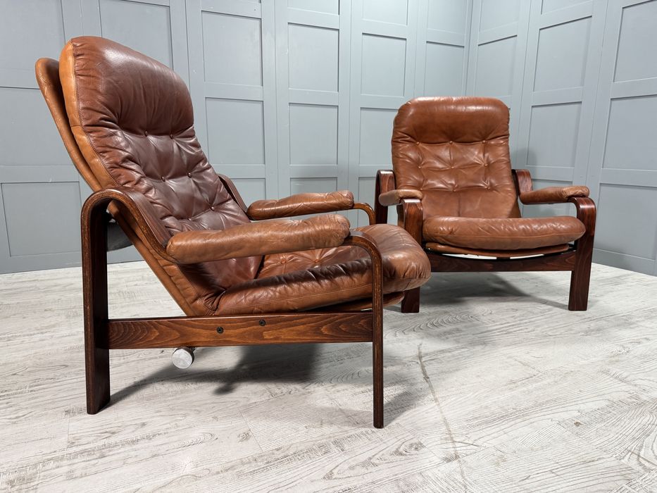 Винтидж кожени релакс кресла К102
