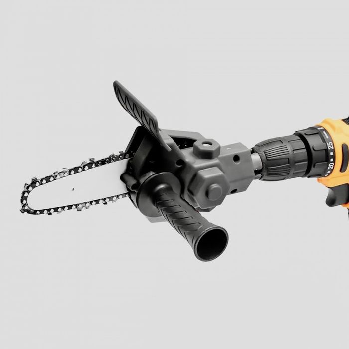 Мини пила  насадка для дрели и шуруповерта. Цепная пила