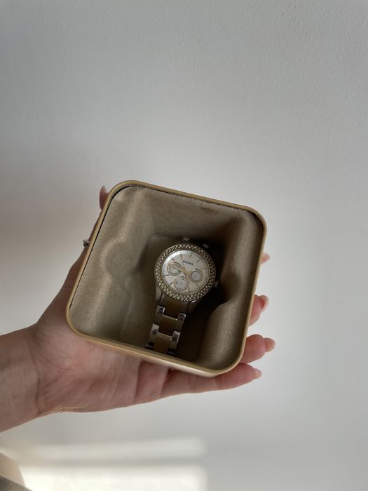 Ceas Fossil Auriu cu Argintiu