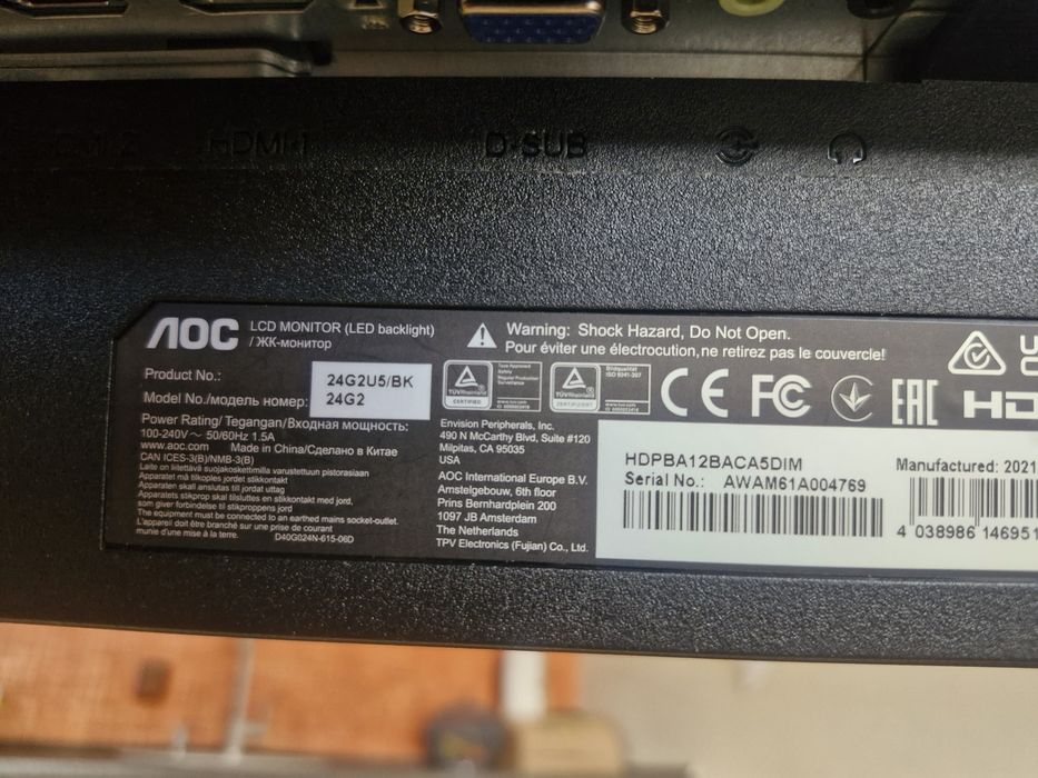 Vand monitor gaming AOC led 23.8 inch
