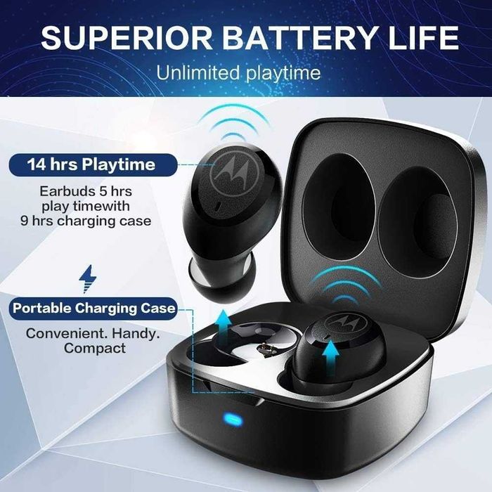 Безжични слушалки Motorola VerveBuds 100 Bluetooth (Нови)