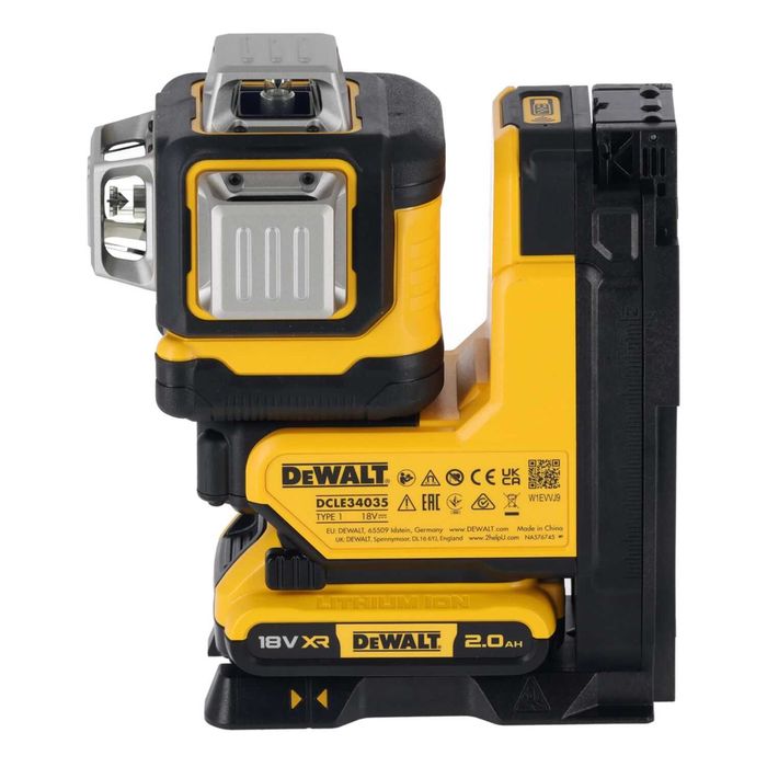 Лазерен нивелир DeWalt DCLE34035D1, 18V, 3 x 360°, зелен