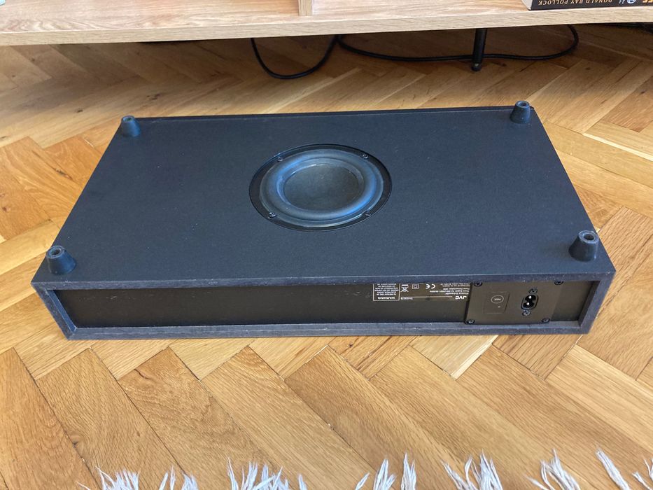 Саундбар система JVC TH-D337B (2.1-канална система със саундбар и кабелен субуфер, с поддръжка на Bluetooth, Optical, Coaxial и AUX)