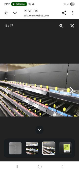 Structură de rafturi comercială