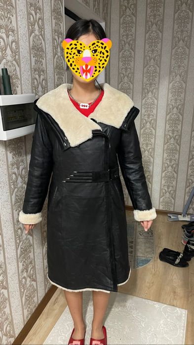 Продам дубленку, кожаная, натуральный мех
