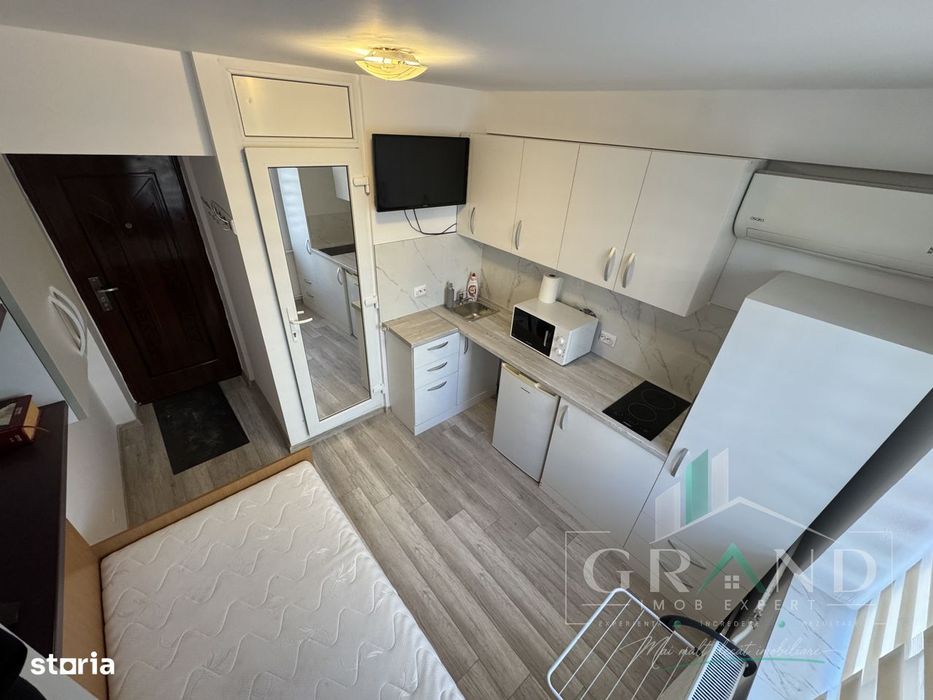 Garsoniera renovata complet | 12 mp | Etaj 1 | Mobilier pe comanda |