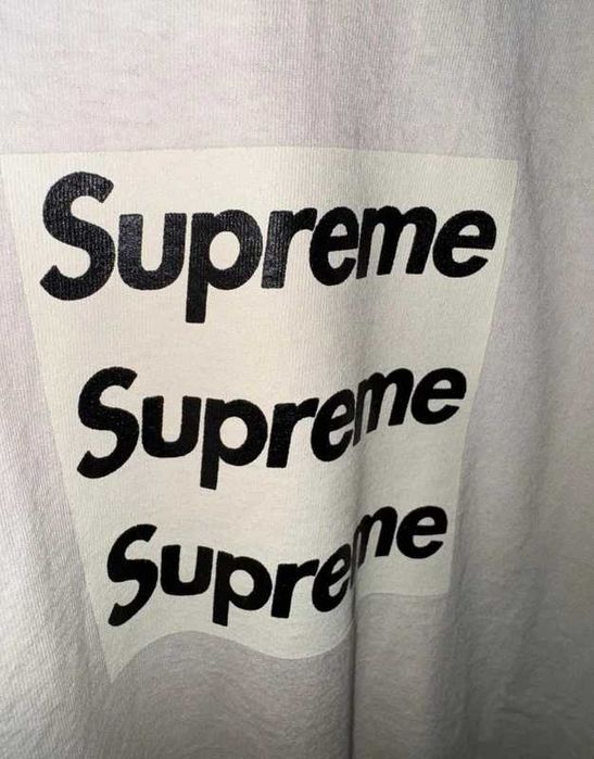 Tricou Supreme x Asspizza triple box logo din 2022 (marimea XXL)