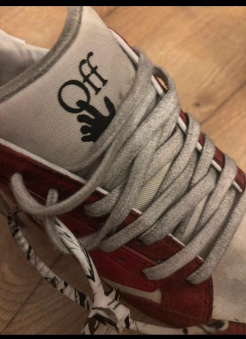 Sneakers Off White 5.0 low, vintage red/white, masura 41, barbati