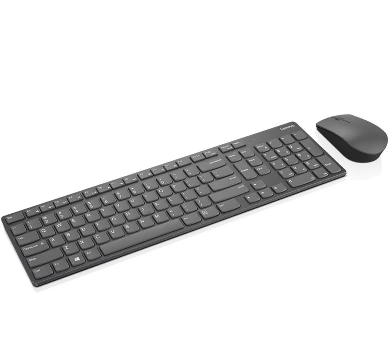 NOU Kit Tastatura + Mouse Lenovo Professional Ultraslim, Negru