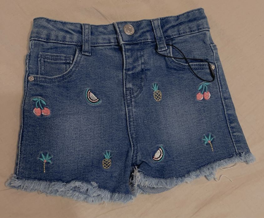 Pantaloni scurti blugi noi, 12-18 luni