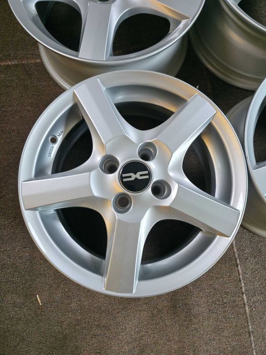 4 Jante Aliaj 4x100 15'' 6.5J ET 35 60.1 - Dedicate Dacia Logan Sandero Dokker NOI !