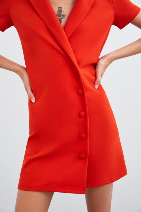ZARA рокля тип риза р-р С