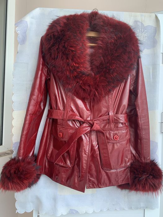 Куртка женская, натуральные кожа и мех.