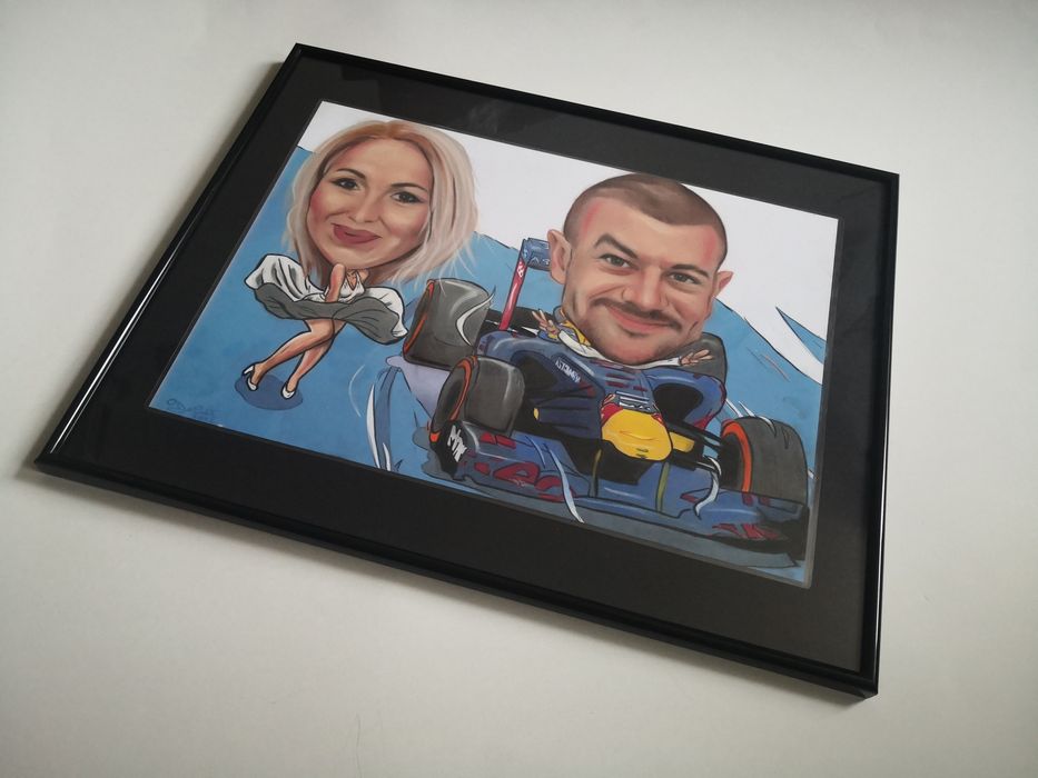 Portret creion, sau Caricatura la comanda cadou personalizat