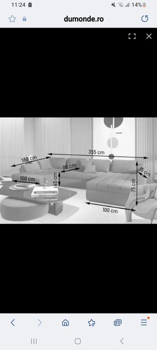 Coltar living in forma de U