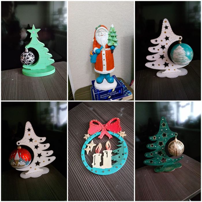 Ёлка. Дед мороз. Игрушки на елку. Подарок на новый год