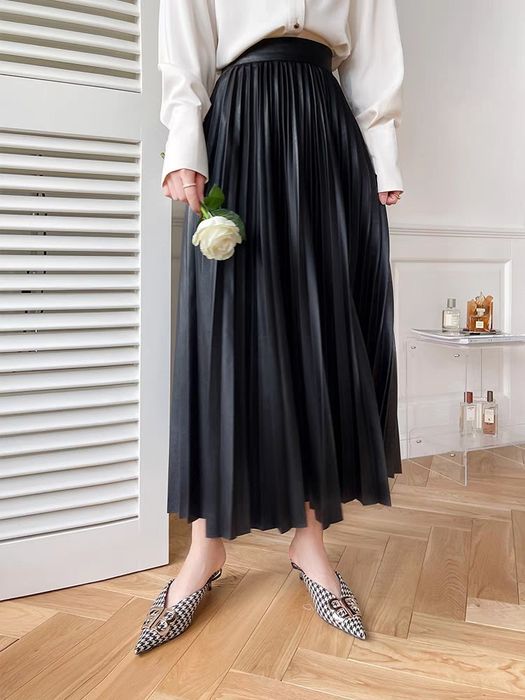 Юбка  шёлк осень весна  голубой бежевый зебра карго брючки