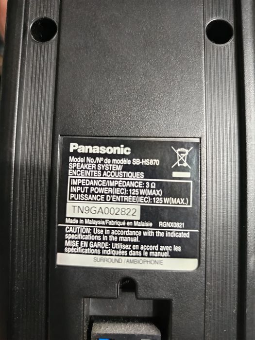 Sateliti boxe Panasonic 125w
