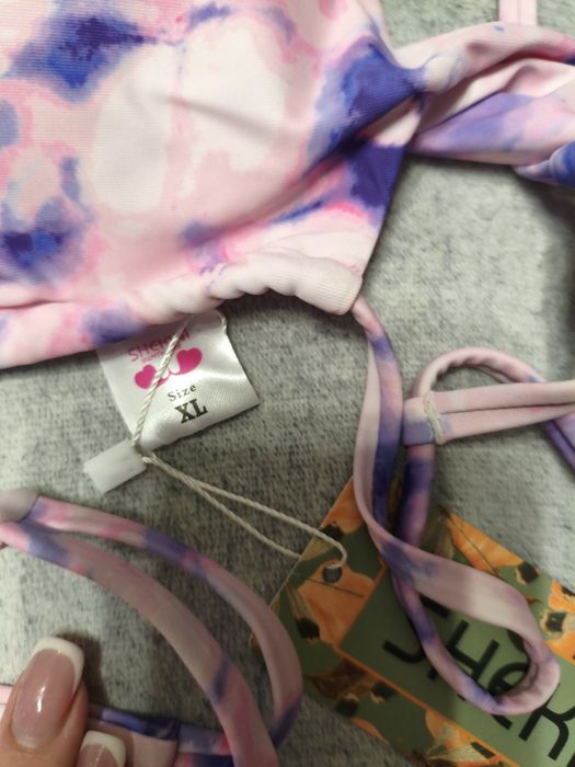 SHEKINI – Set Bikini Damă, două piese, model Tie-Dye, mărimea XL