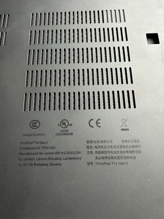 Vand Laptop Thinkpad T14 gen 2