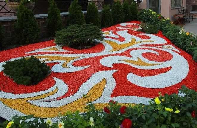 Цветной декоративный щебень