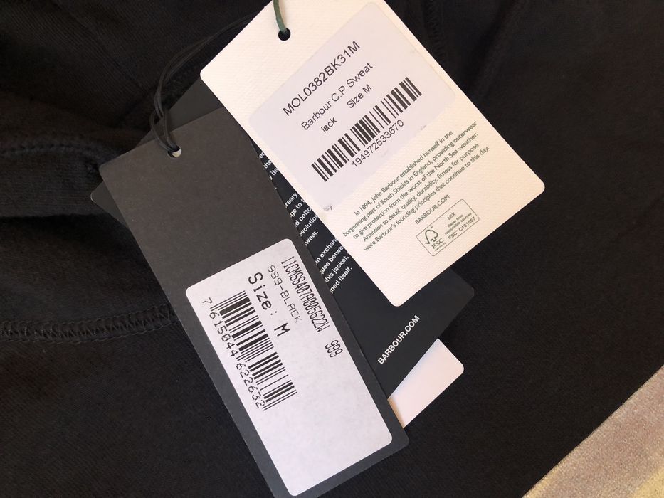 Barbour x C.P. Company Graphic Hoodie ОРИГИНАЛЕН мъжки суичър - М