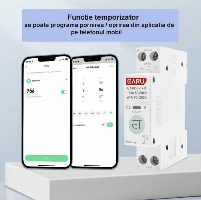 Смарт WiFi контакт Предпазител електромер и таймер
