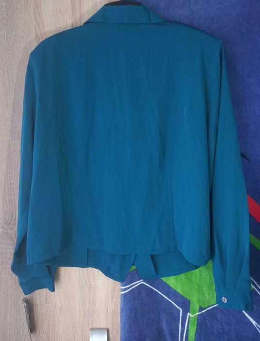 Camasa albastra Impressions pentru femei 100% poliester Made in Korea