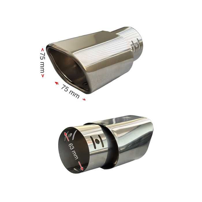 Накрайник ауспух A1499 входа-63мм изхода-75мм