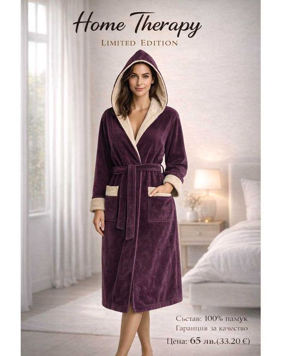 ТОП ХАЛАТИ – 100% памук - меки, красиви и на супер цена!