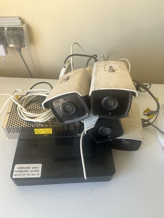 Sistem complet 4 camere supraveghere hikvision