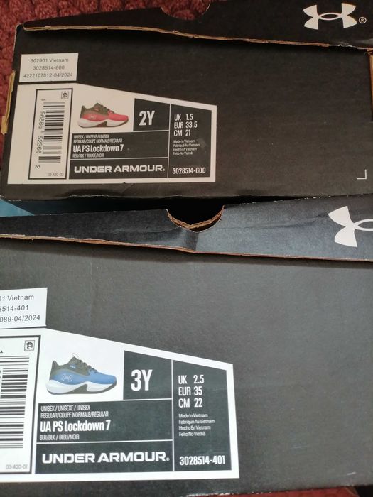 детски маратонки under armor 33,5 и 35 номер